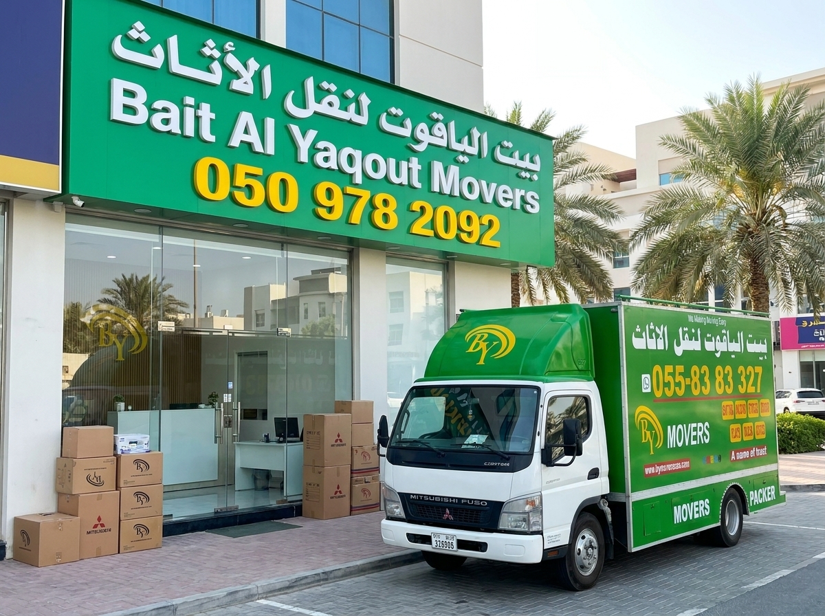 Professional movers in Dubai loading furniture into truck