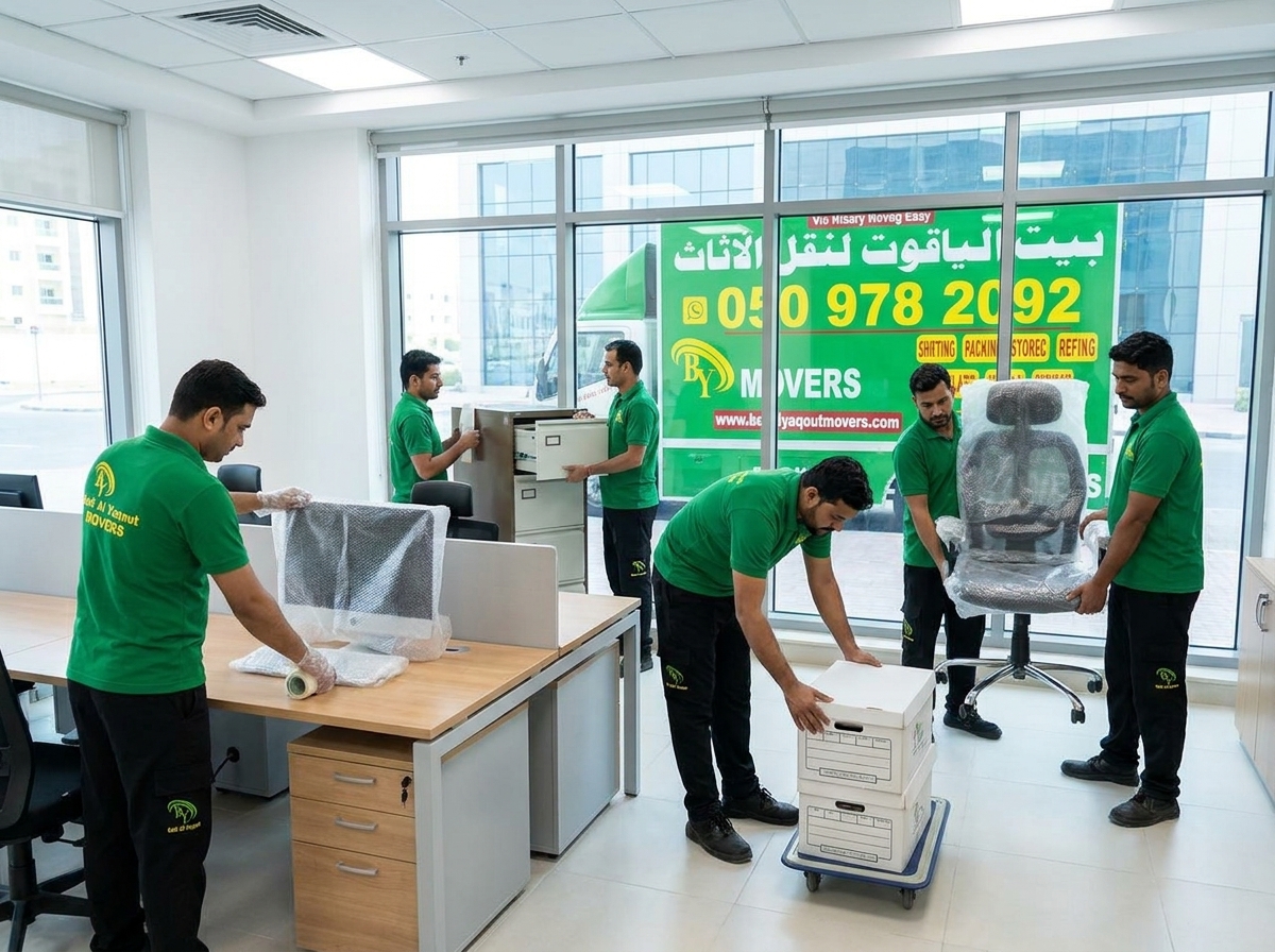 Office movers Dubai commercial relocation UAE